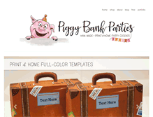 Tablet Screenshot of piggybankparties.com